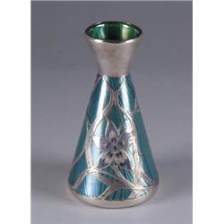 LOETZ SILVER OVERLAY VASE