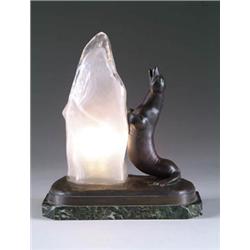 ART NOUVEAU STYLE ACCENT LAMP