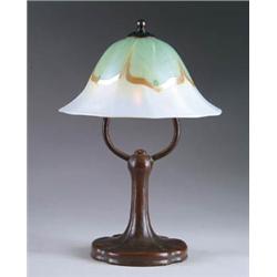 AMERICAN ART GLASS DESK LAMP