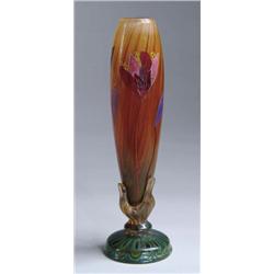 RARE GALLE MARQUETRY VASE