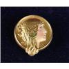 Image 1 : FINE ART NOUVEAU 14K GOLD PIN BY KREMENTZ
