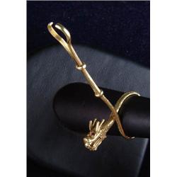 14KT DRAGON CIGARETTE RING