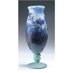 DAUM WHEEL CARVED VASE