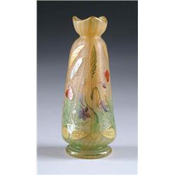 DAUM NANCY MEADOW SCENE VASE