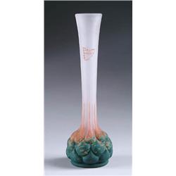 DAUM MOLD BLOWN VASE