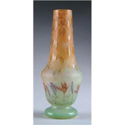 DAUM NANCY CROCUS VASE