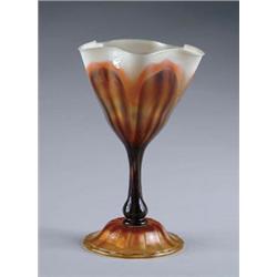 TIFFANY FLOWER FORM VASE