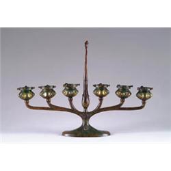 TIFFANY SIX LIGHT LAMP BASE