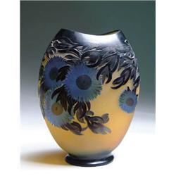 MONUMENTAL GALLE CACTUS FLOWER VASE