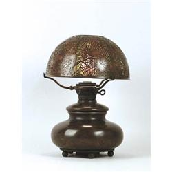 SIGNED TIFFANY PINE NEEDLE LAMP