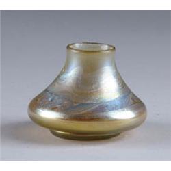 EARLY TIFFANY DECORATED MINIATURE VASE