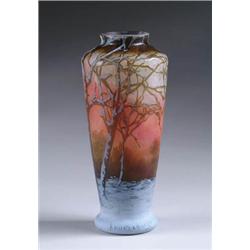 DAUM FIRE & ICE VASE