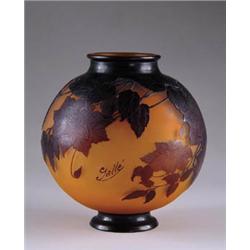 GALLE CLEMATIS CAMEO VASE