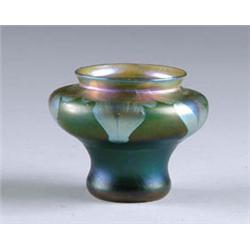 TIFFANY MINIATURE DECORATED VASE