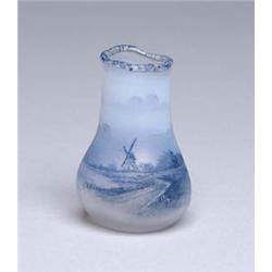 DAUM MINI WINTER SCENE VASE