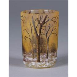 DAUM WINTER SCENE MINI TUMBLER