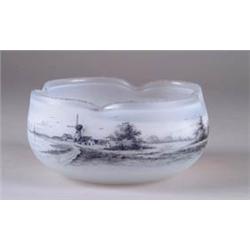 DAUM NANCY ENAMELED BOWL