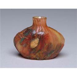 DAUM MINI VASE WITH APPLIED INSECT