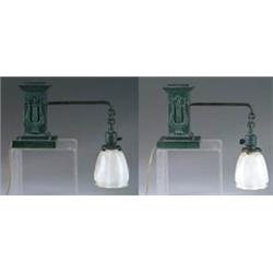 PAIR OF HIGHLY UNUSUAL PIANO LAMPS