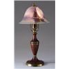 Image 1 : PAIRPOINT REVERSE PAINTED BOUDOIR LAMP