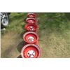 Image 1 : SET OF RED RALLY WHEELS & GMC