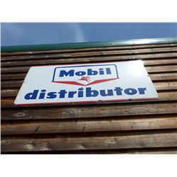 MOBIL DISTRUBUTOR METAL SIGN