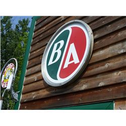 BA METAL SIGN WITH FRAME