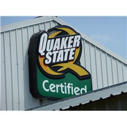 QUAKER STATE LIGHTED SIGN