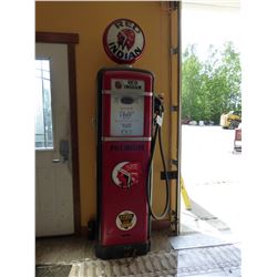 UPRIGHT RED INDIAN GAS PUMP