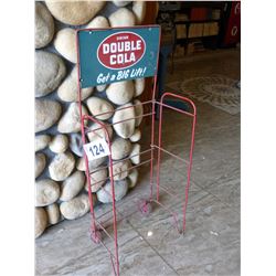 DOUBLE COCA COLA METAL DISPLAY STAND
