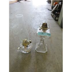 2 Coal Oil Lamps