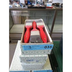 3 Dozen New 1-1/2" Pure Bristle Paint Brushes