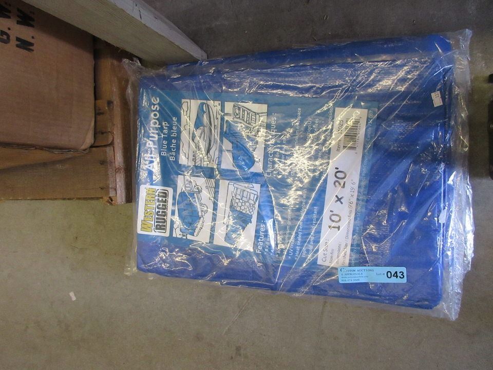 New Western Rugged 10 Foot x 20 Foot Blue Tarp
