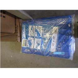 New Western Rugged 10 Foot x 20 Foot Blue Tarp