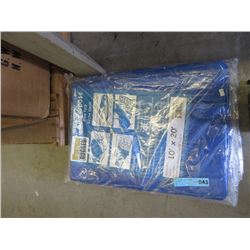 New Western Rugged 10 Foot x 20 Foot Blue Tarp