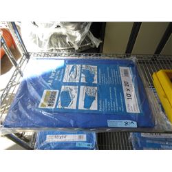 New Western Rugged 10 Foot x 20 Foot Blue Tarp