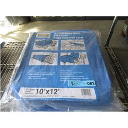 2 New Western Rugged 10 Foot x 12 Foot Blue Tarps