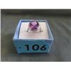 Image 2 : Large 4.5 CT Amethyst & Diamond Dinner Ring
