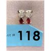 Image 1 : New Garnet & Diamond Earrings