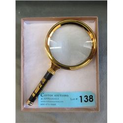 Large 30x Magnifying Glass w/ Dragon Motif Handle
