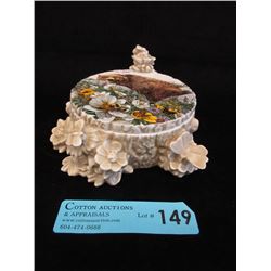Bev Doolittle Bugged Bear Porcelain Trinket Box