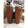 Image 1 : Pair of Vintage Wood Display Pedestals