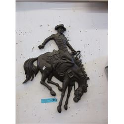 Vintage Homco Cowboy Wall Plaque