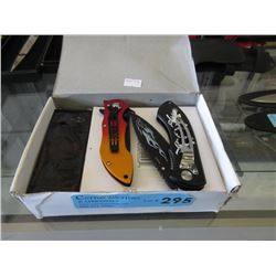 8 New Folding Knives - 3" Blades