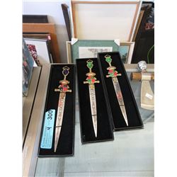 3 Stainless Steel Replica Daggers