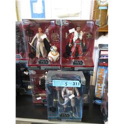 5 Die-Cast Star Wars 6-8" Action Figures