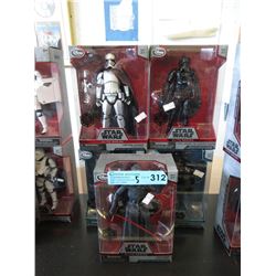 5 Die-Cast Star Wars 6-8" Action Figures