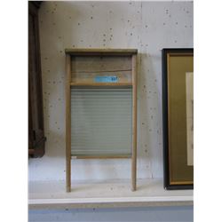 Wood & Glass Washboard