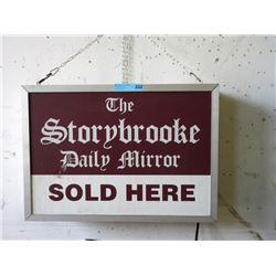 "Storybrooke Daily Mirror" Advertising Sign