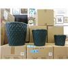 Image 1 : 2 News 3 Piece Sets of Ceramic Planters